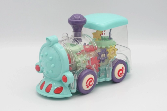 Prozorna igrača vlak z lučmi in glasbo