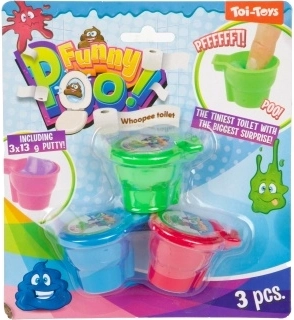 Fart Putty Mini Toilet – Set of 3 Pieces