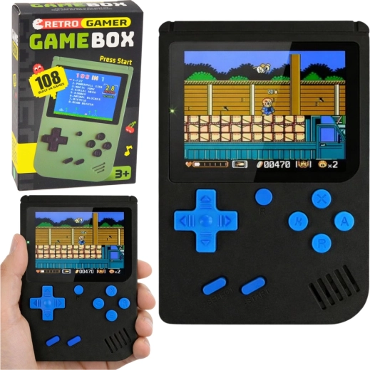Prenosna retro igralna konzola z LCD zaslonom – 108 iger