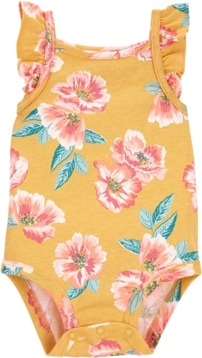 Carter's dekliški body na naramnice Pink Flowers – 9 m