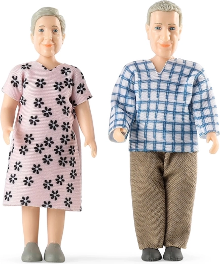 Komplet figuric za hiško za punčke Lundby – babica in dedek Charlie