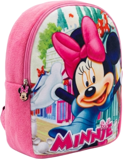 Plišast otroški nahrbtnik Minnie Mouse rožnat