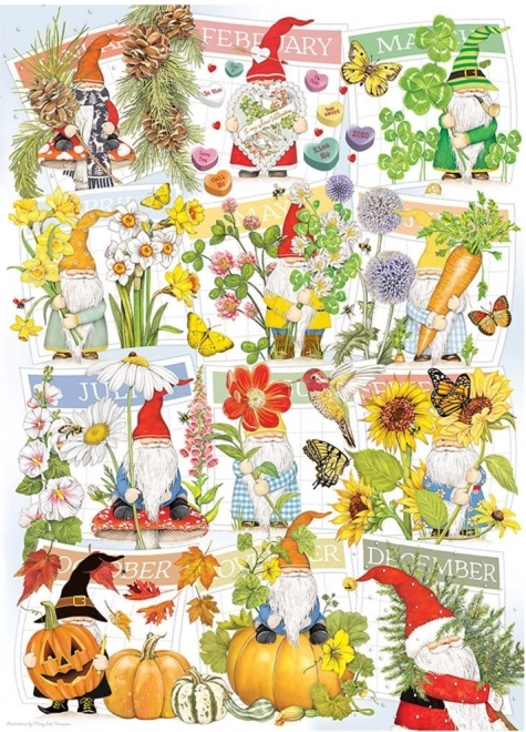 Cobble Hill sestavljanka Veselo življenje palčkov 1000 kosov