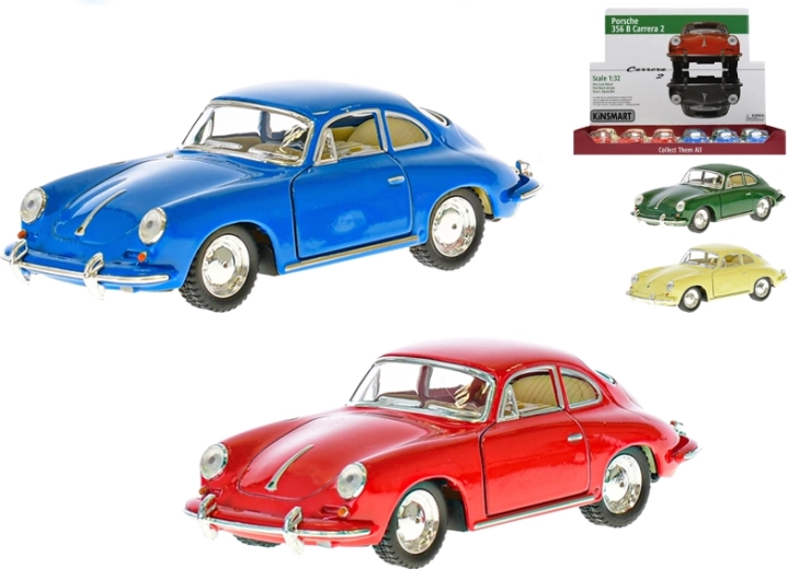 Kovinski model Porsche 356B Carrera 1:32 Kinsmart z navijalnim pogonom