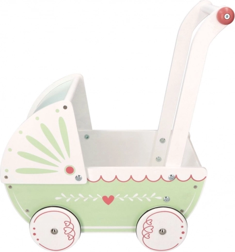 Leseni voziček za punčke