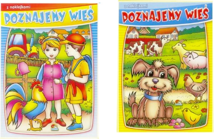 Pobarvanka Spoznajmo podeželje z nalepkami