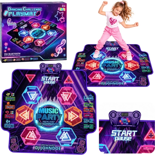 Interaktivna LED plesna podloga z Bluetoothom in 5 stopnjami