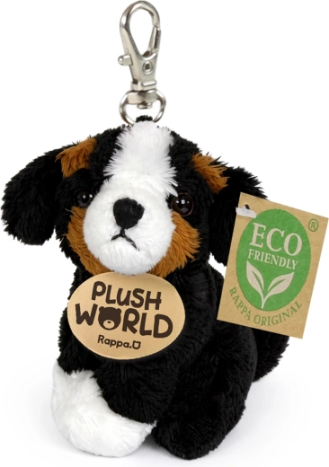Plišasti obesek za ključe bernski planšarski pes 9 cm Eco-Friendly Plush World