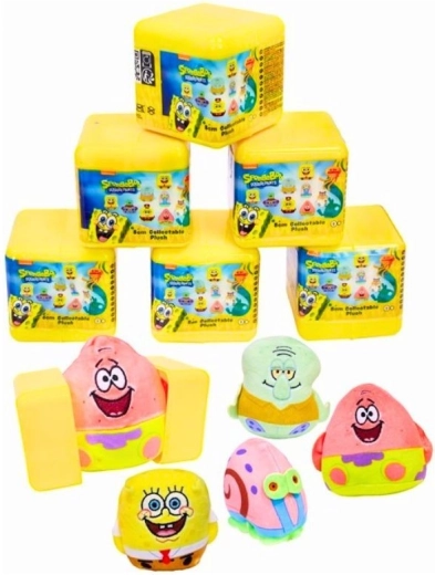 SpongeBob in prijatelji zbirateljski mini plišek v kapsuli – 1 kos