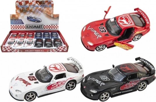 Kinsmart DODGE VIPER GTS‑R 1:36 kovinski model na vzmetni pogon