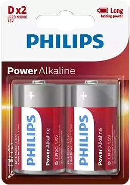 Philips alkalna baterija D 1,5 V Power Alkaline