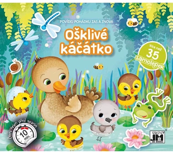 Pripoveduj pravljico Grdi raček – interaktivna knjiga z nalepkami