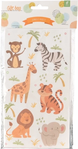 Darilna vrečka Jungle 12 × 8 × 22 cm (6 kos)