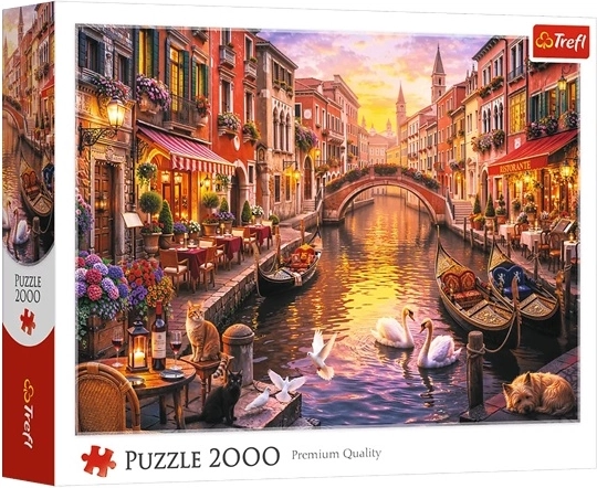 Puzzle Romantične Benetke 2000 koščkov