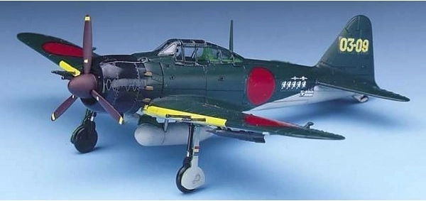 Model lovskega letala Mitsubishi A6M5c Zero v merilu 1:72