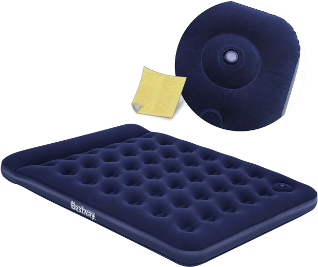 Napihljiva vzmetnica Bestway 203 × 152 × 28 cm z vgrajeno nožno črpalko