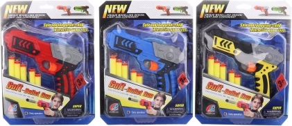 Plastična pištola za penaste naboje s priseski