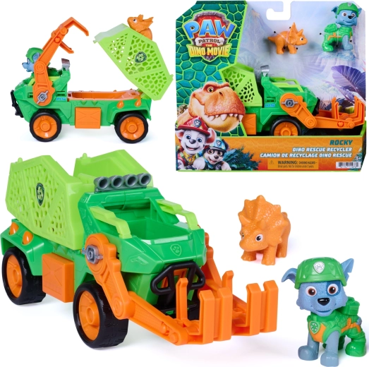 Spin Master Tačke na patrulji Dino Rescue Rockyjevo smetarsko vozilo z figuricami 23 cm