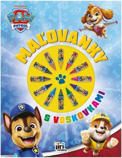 Pobarvanka z voščenkami Tačke na patrulji