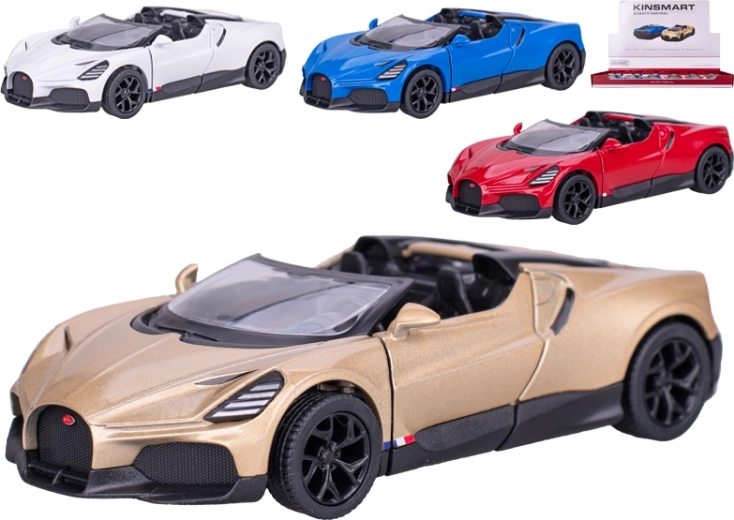 Kinsmart Bugatti Mistral kovinski model 1:36 z odpirajočimi se vrati