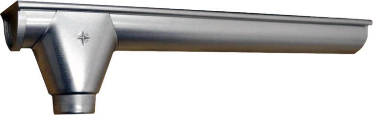 Končni žleb L+V 330 mm, levi, pocinkano jeklo