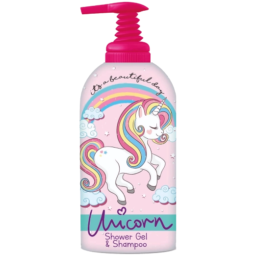 Unicorn gel za prhanje in šampon 2v1 za otroke 1 l