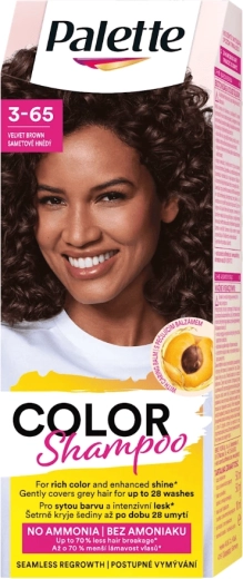Palette Color Shampoo 3-65 žametno rjav 50 ml
