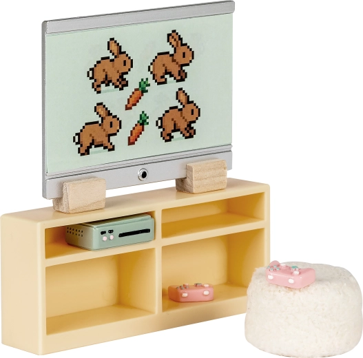 Lundby komplet RTV-pohištva s televizorjem za hišico za punčke