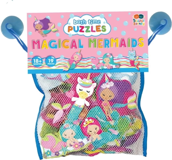 Kopalne sestavljanke za v kad z morskimi vilami Buddy & Barney