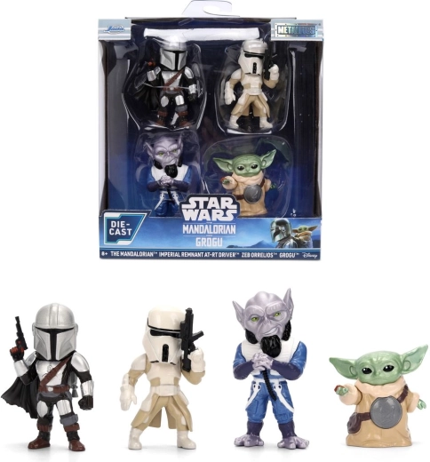 Jada Star Wars kovinske figurice The Mandalorian – 4 kosi