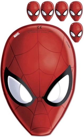 Spider-Man carnival mask 23 cm, set of 6 pcs