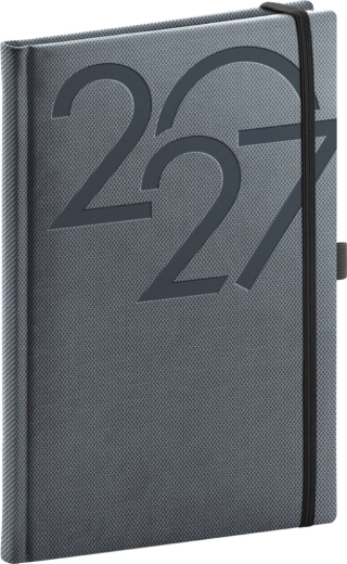 Notique tedenski rokovnik Ajax 2027 črn 15 × 21 cm