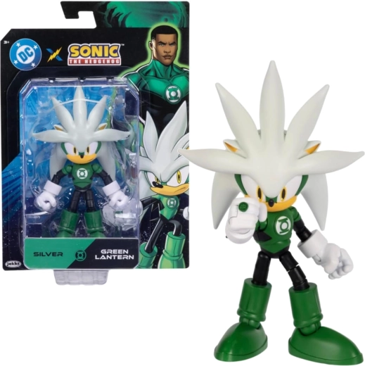 Figurica Sonic the Hedgehog Silver kot Green Lantern, 14 cm