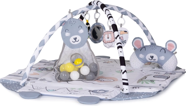 CHIPOLINO igralna podloga z žogicami 2v1 Fun zone grey