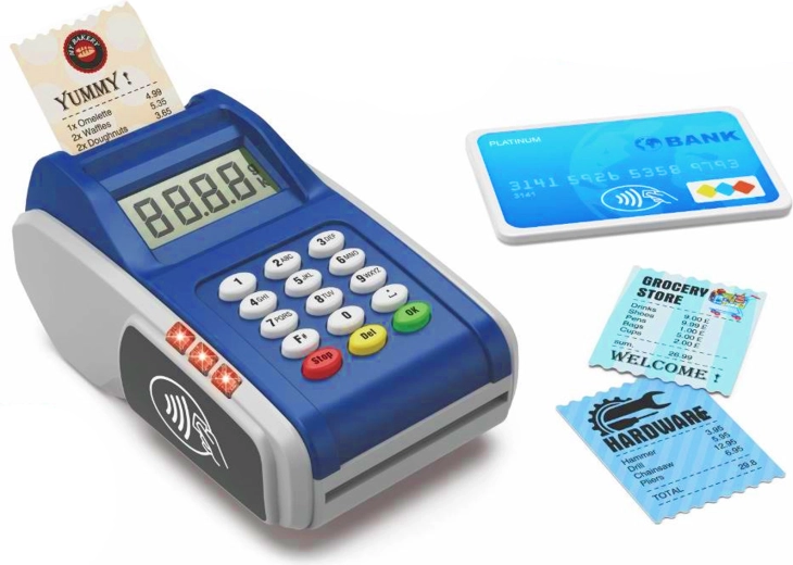 Otroški elektronski plačilni terminal za kartice - 1 kos