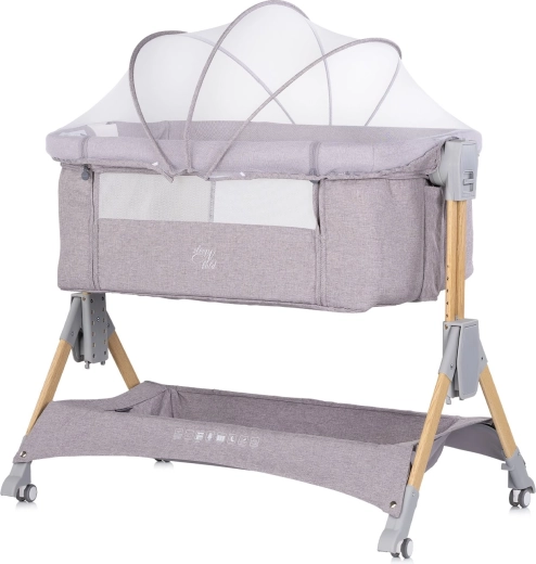 Chipolino sleepnfold 2v1 platinum obposteljna posteljica s previjalno mizo