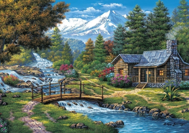 ART PUZZLE Sestavljanka Dva slapova 2000 koščkov