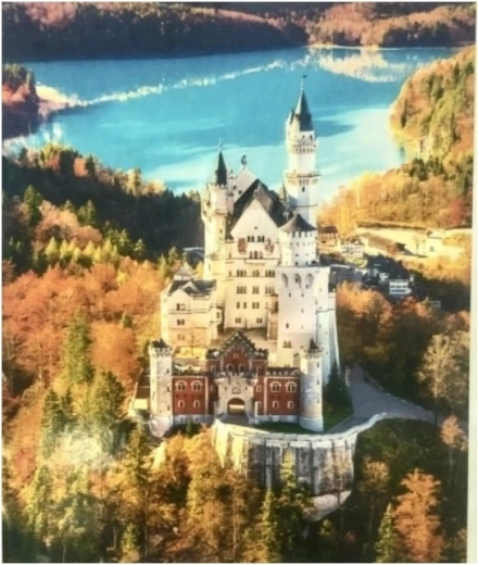 Norimpex Slikanje po številkah Grad v Alpah jeseni 40 × 50 cm