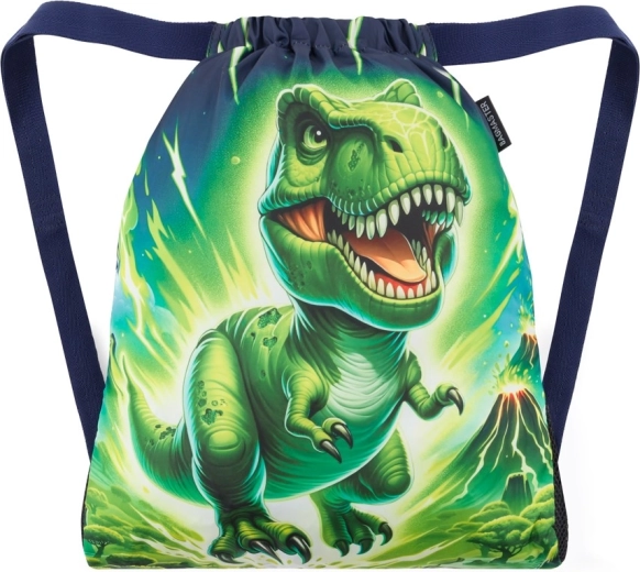 Bagmaster šolska vrečka na malico in telovadbo lumi dinozaver