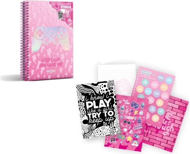 Dišeči zvezek A5 WOW Generation Valentina z nalepkami