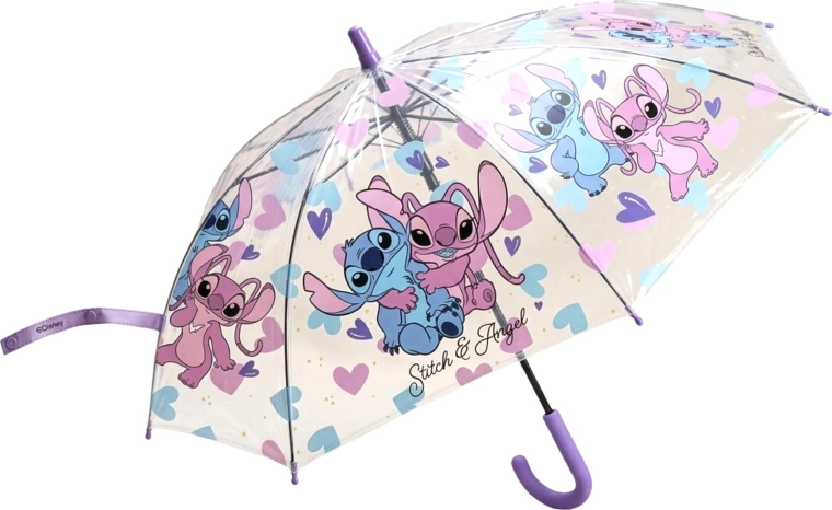 Otroški prozorni dežnik Disney Lilo in Stitch – Stitch in Angel