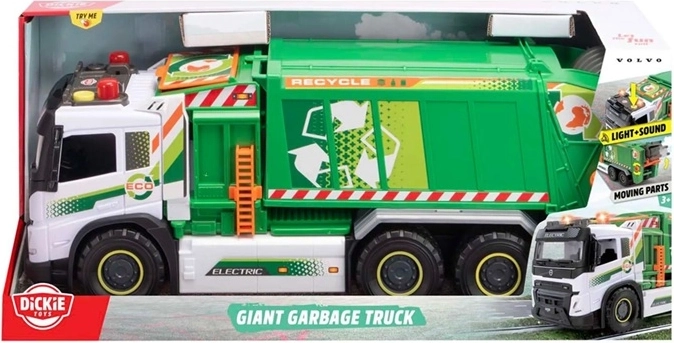 Dickie Toys Giant Garbage Truck with Light and Sound, 55 cm