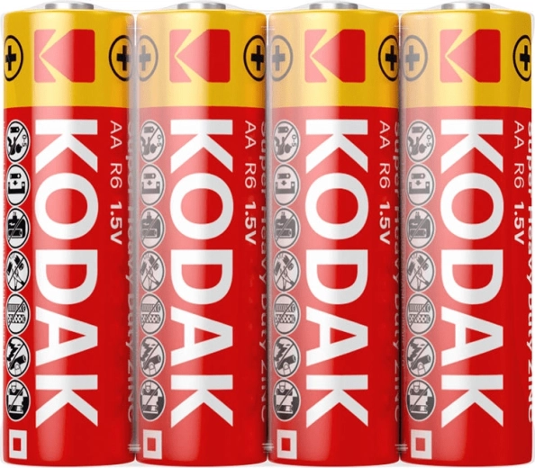 Kodak Heavy Duty cinkova baterija AA (R6), 4 kosi