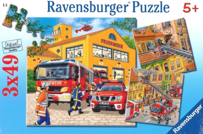 Ravensburger sestavljanka gasilci 3x49 koščkov