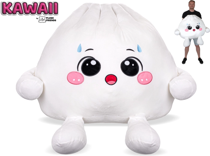 Plush Friends Kawaii začuden plišasti bao cmok 60 cm