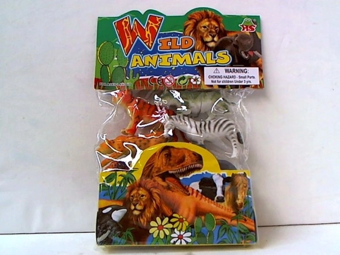 Komplet figuric divjih živali, 6 kosov, 12 cm