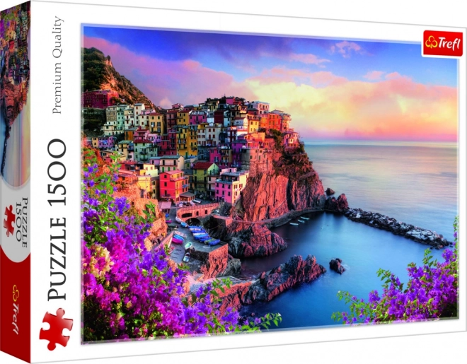 Puzzle razgled na mestece Manarola, Italija – 1500 koščkov TREFL