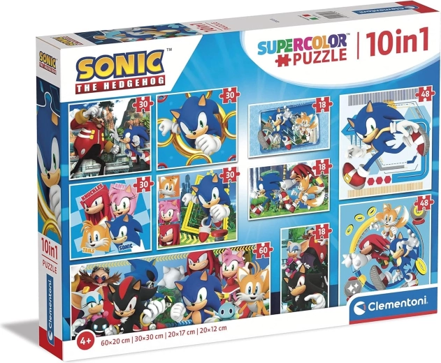 Clementoni puzzle Ježek SONIC 10v1