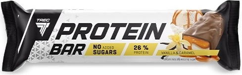 Beljakovinska ploščica Trec vanilija in karamela 48 g