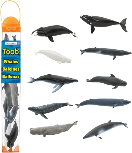 Safari Ltd. Toobs Whale Tube (10 figurines)